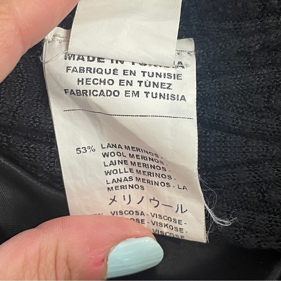 M by Missoni Dress Black Knit Slip Liner Merino Wool Blend Flared Bottom Sz. 6 - Picture 13 of 14